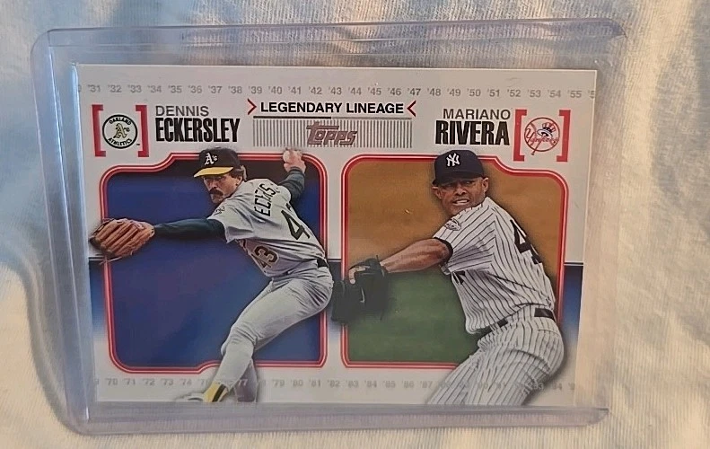 2010 Topps - Legendary Lineage Mariano Rivera, Dennis Eckersley #LL26 (JGA) - Image 1 of 1