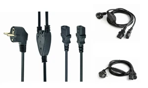 CableXpert Stromverteilerkabel (C13), 2 m | VDE geprüft | Schwarz - Bild 1 von 1