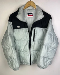 LEVI'S PUFFER JACKET Size Small 38" Men's Winter Coat Light Blue - Picture 1 of 6