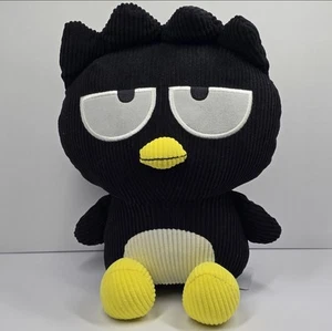 Sanrio Badtz Maru Penguin Plush 14" Stuffed Animal Sitting Hello Kitty Corduroy - Picture 1 of 8