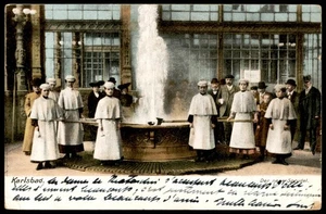 Tschechoslowakei alte AK Karlsbad Sprudel - Bild 1 von 2