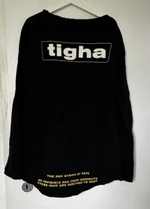 Tigha Herren Pullover Schwarz Mit Schrift Größe L - Bild 1 von 4