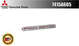 Mitsubishi Genuine Lancer Evolution 10 Final Edition Emblem Badge 7415A605 JDM - Picture 1 of 8