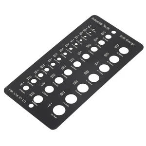 Double Sided Metric Size Drill Bit Gauge Stainless Steel 29 Hole Design - Picture 1 of 12