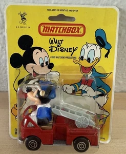 Matchbox Walt Disney Diecast Metal Firefighter Mickey Mouse Vintage 1979 New WD1 - Picture 1 of 4