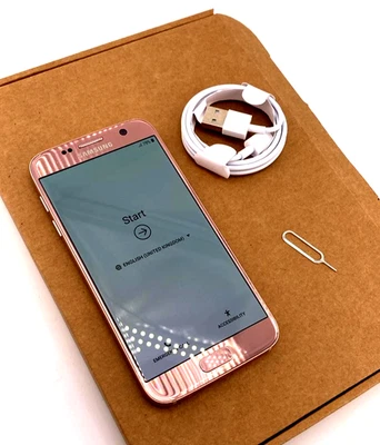 Samsung Galaxy S7 Android Mobile Phone 32GB Rose Gold Unlocked Grade A , Fast - Image 1 of 4