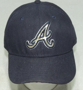 Atlanta Braves Blue w/ Camo "A" Logo | Fitted 7 5/8 Hat | New Era 59Fifty Cap - Picture 1 of 13