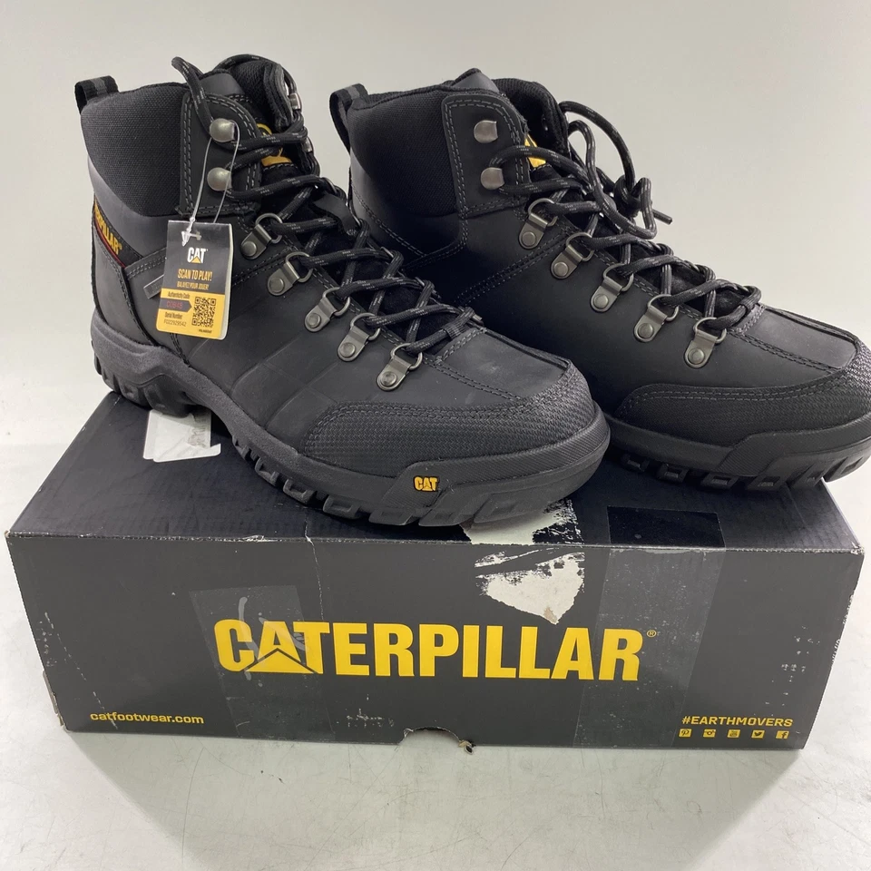 CAT THRESHOLD WP Waterproof SR Slip Resistant SOFT TOE Boot P74129 Black Sz 13