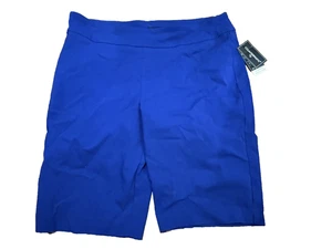 Counterparts Women   Pull On Bermuda Shorts Pants blue size 18  NWT - Picture 1 of 6