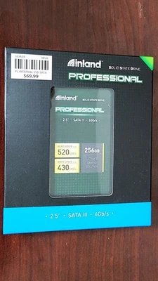 NEW Inland Professional 256 GB 2.5" SATA III 6Gb/s Internal Solid State Drive - Image 1 of 3