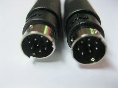 4 Stück DIN Stecker Stecker 8-polig Mini mit Kunststoffgriff Neu - Bild 1 von 4