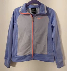 Nike Girls 4T Track Jacket Purple Coat Athletic Sport  - Picture 1 of 6