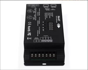 RGB, RGBW Controller/Decoder mit Digitaldisplay 4x8A DMX512-4CH für Strip Mod - Bild 1 von 6