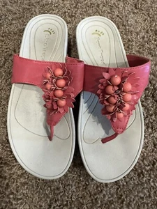 Bare Trap Pink Flower Sandal Size 7 - Picture 1 of 6