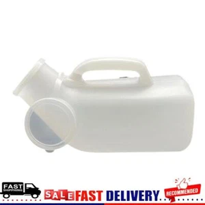 Botella de orina de plástico portátil a prueba de derrames para urinarios de 1200 ml con tapa - Imagen 1 de 12