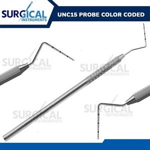 Sonda UNC15 Diagnósticos Dentales Codificados por Color Exploradores Periodontales Grado Alemán - Imagen 1 de 3
