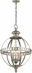 Kichler Halleron 5 Light Pewter Pendant/Chandelier Orig $1107 - Picture 1 of 1