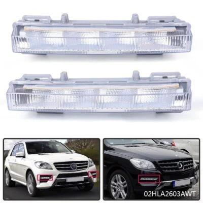 2X Fit For Mercedes Benz W166 ML350 X204 LED Daytime Running Light Fog Lamp U - Изображение 1 из 4
