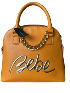New Bebe Gianna Dome Apricot  Satchel - Picture 1 of 2