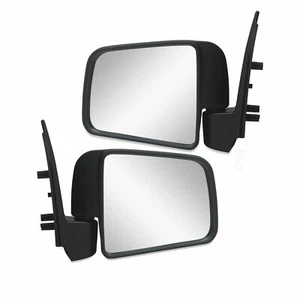 Door Mirrors PAIR Black Manual fits Ford Courier PE PG/PH Ute 1999-2006 - Picture 1 of 5