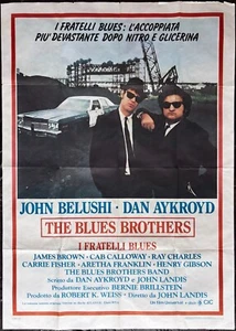Blues Brothers ORIGINAL Italian 2 Fogli Film Poster David Bowie Dan Aykroyd 1986 - Imagen 1 de 8