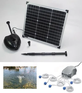 30W Solarpumpe Teichbelüfter Sauerstoff Pumpe Solar Teichpumpe Gartenteich Teich - Bild 1 von 9