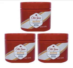 Old Spice High Endurance Putty High Hold Matte Finish Hair 1.76oz Each Lot of 3 - Picture 1 of 1
