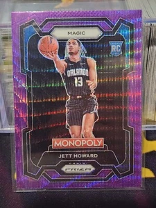 2023-24 Prizm Monopoly #65 Jett Howard Purple Wave Prizm SP ORLANDO MAGIC - Picture 1 of 2