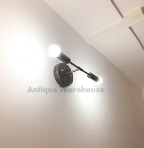 Brown Antique Wall Light Vintage Home Wall Sconce Edison Modern Lamp E14 - Picture 1 of 6