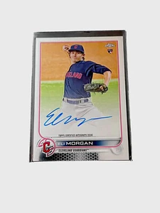 2022 Topps Chrome Eli Morgan #RA-EM Rookie Autographs Cleveland Guardians - Picture 1 of 3