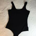 Stela Luce Black Scoop Neck Thong One Piece Snap Closure Womens Size S
