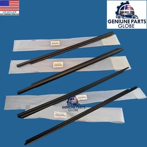NEW GENUINE OEM SCION xA FRONT & REAR DOOR WINDOW BELT WEATHERSTRIP SET OF 4 - Picture 1 of 2