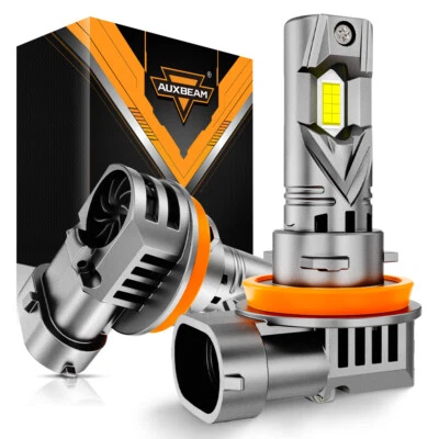 AUXBEAM H11 LED Bombillas Faro Luz Baja 6500K Super Brillante Plug Play 1:1 Canbus Foto 1 de 4