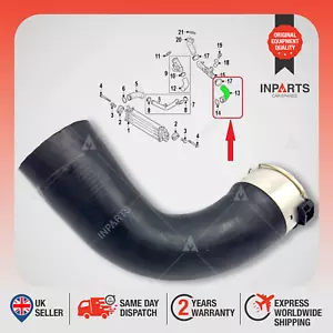 For Volvo Intercooler Turbo Hose Pipe Xc60 Xc90 V90 S90 V60 S60 32222071 - Picture 1 of 12