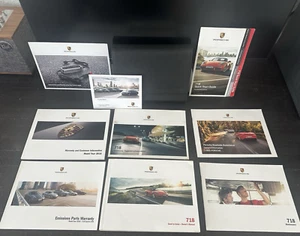 FULL 2018 Porsche Boxster Cayman 718 Owners Manual SET Book Original OEM Factory - Foto 1 di 10