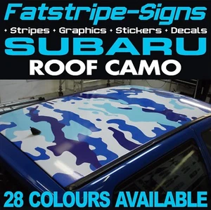 passend für SUBARU CAMO DACH GRAFIK AUFKLEBER STREIFEN DECALS WRC WRX STI IMPREZA 2.0 - Bild 1 von 2