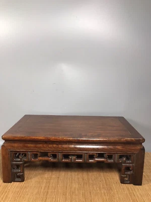 Mesa de té de diseño de bambú de dinastía de madera antigua china Huanghuali Foto 1 de 4