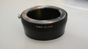 Fotodiox Lens Mount Adapter - Nikon Nikkor F Mount DSLR Lens to Micro Nik-M4/3