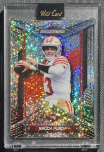 BROCK PURDY 2nd Year Wild Card Alumination SPARKLE #d /100 #ABC-BP SSP RARE - Picture 1 of 2