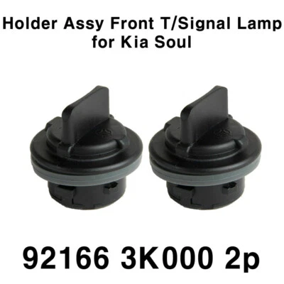 OEM 92166 3K000 Bulb Holder Front Turn Signal Lamp 2p Set for Hyundai kia - Image 1 of 4