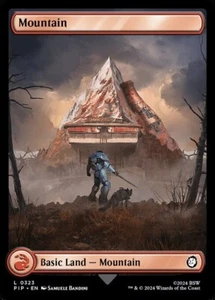 MTG - (Full Art) MOUNTAIN #323 - Fallout (C) - Picture 1 of 1