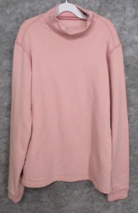 Nike Girl's Top Large Fit Dry Mock Turtle Neck Activewear Athleisure Fleece Logo - Picture 1 of 11