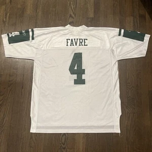 New York Jets Jersey 2XL Brett Favre Mens White Reebok - Picture 1 of 6