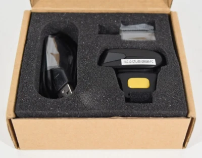 Escáner de código de barras láser mini anillo Manhattan 1D Foto 1 de 4