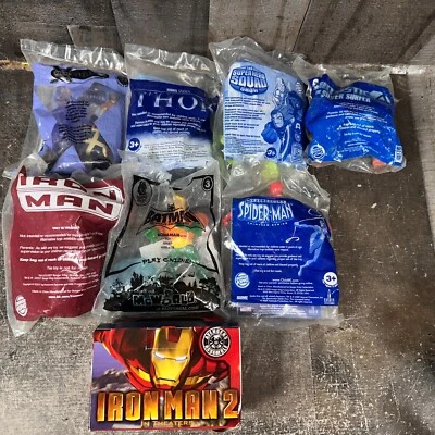 Lote de 8 juguetes de comida para niños superhéroes - Iron Man Batman Spider Man Thor Xmen Foto 1 de 4
