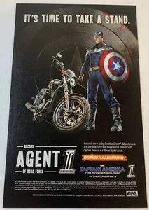 2014 Harley Davidson Anzeigenseite ~ Captain America der Wintersoldat Marvel Comics - Bild 1 von 1