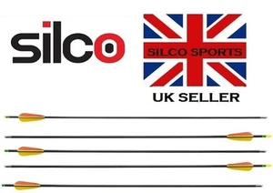 SUPERFAST FIBREGLASS ARROWS - 26" - BLACK- 5PK - 6.9MM DIA - Picture 1 of 2