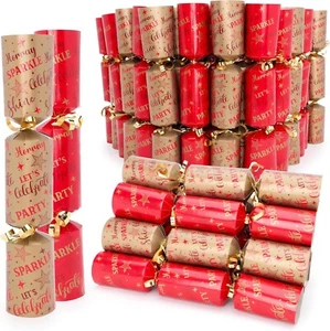 Pack of 50-10" 'Lets Celebrate' Christmas Crackers - Picture 1 of 3