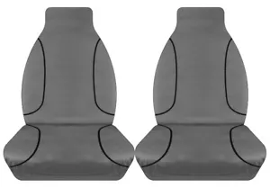 FULL CAR PACK 14oz CANVAS SEAT COVERS FOR TOYOTA HILUX SR SINGLE CAB 15-ON - Picture 1 of 4