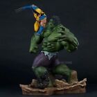 36 cm Statue Avengers Wolverine vs. Hulk Marvel Figur Modell Sammlergeschenke
